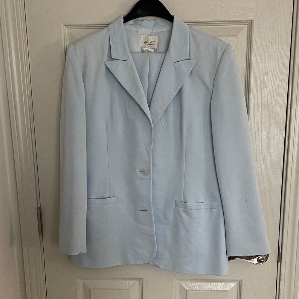 Kathie Lee Collection Light Blue Women's Blazer